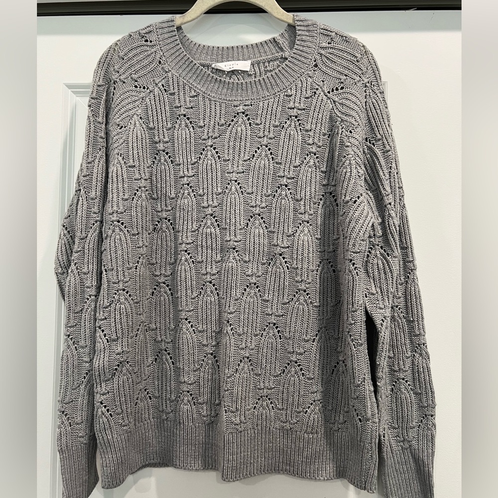 Elodie Cable Knit Pullover Sweater Size M